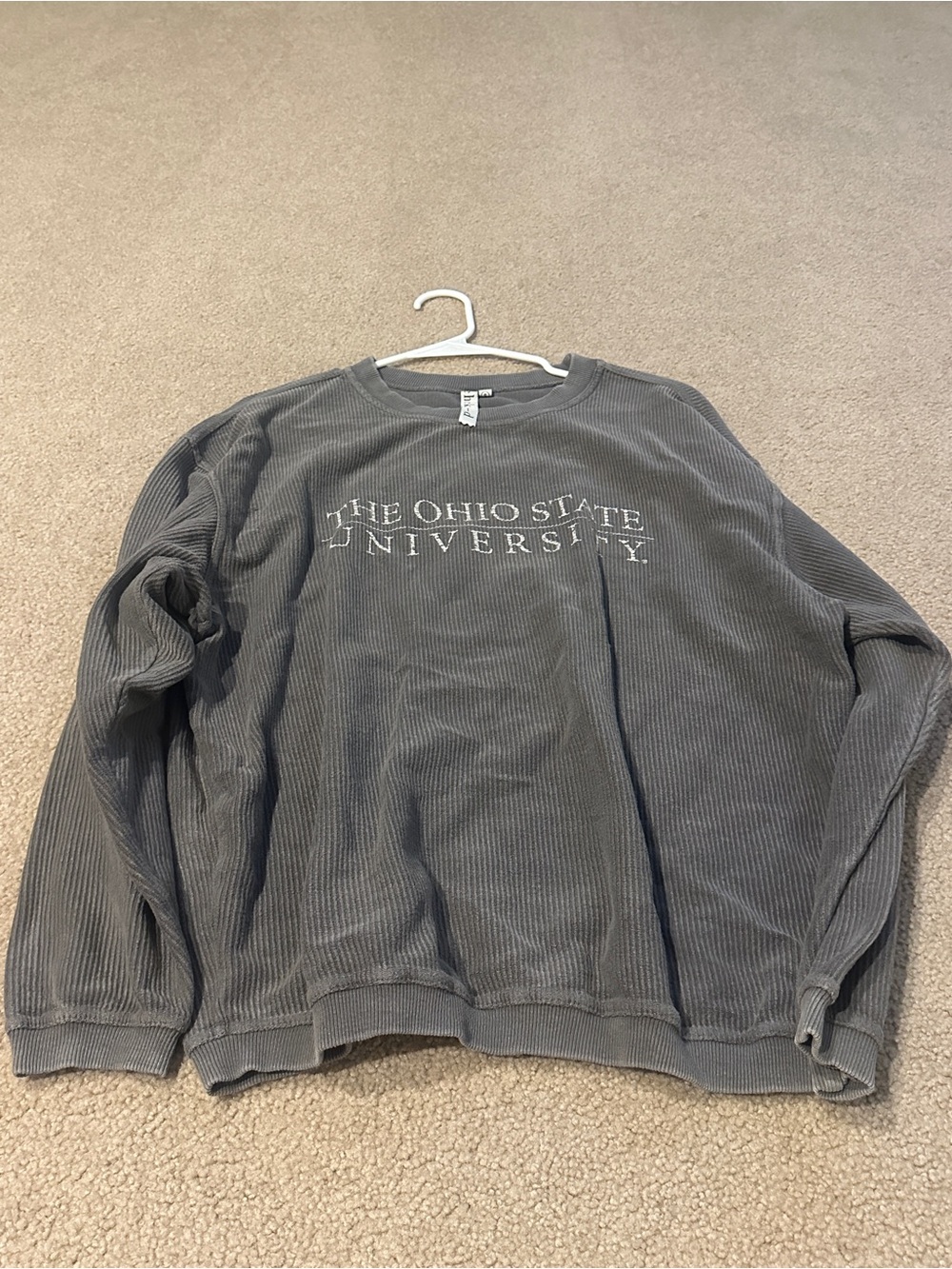 The Ohio State University Women's Gray Crewneck Pullover